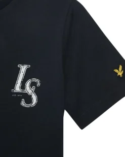 Lyle&Scott backprint LS logo T-shirt Z271