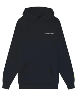Lyle&Scott Script embroiderd logo hoodie Z271