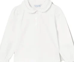 Mayoral baby longsleeve met ruche polo kraagje