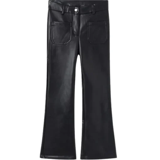 Mayoral leather look flared broek