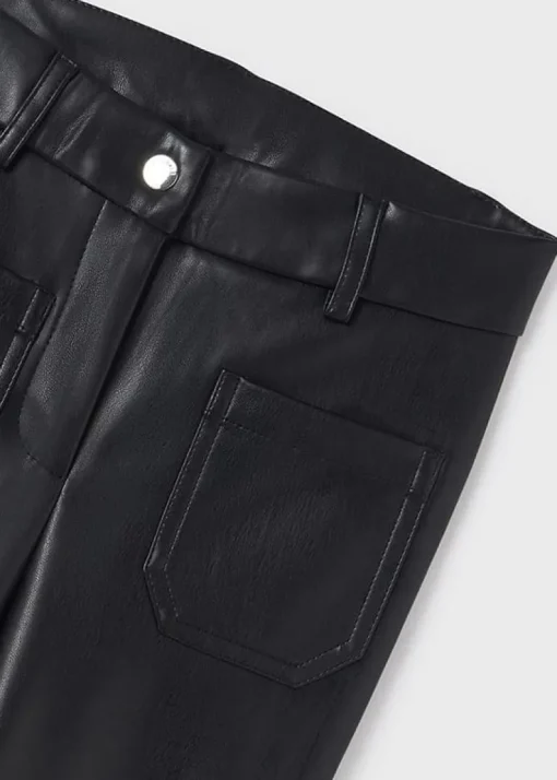 Mayoral leather look flared broek