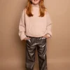 Mayoral leather look wide leg