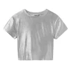 Mayoral metallic T-shirt zilver