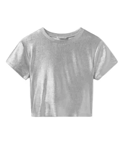 Mayoral metallic T-shirt zilver