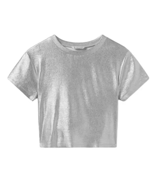 Mayoral metallic T-shirt zilver