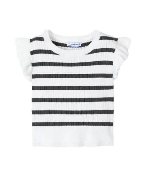 Mayoral rib gebreide gestreepte top