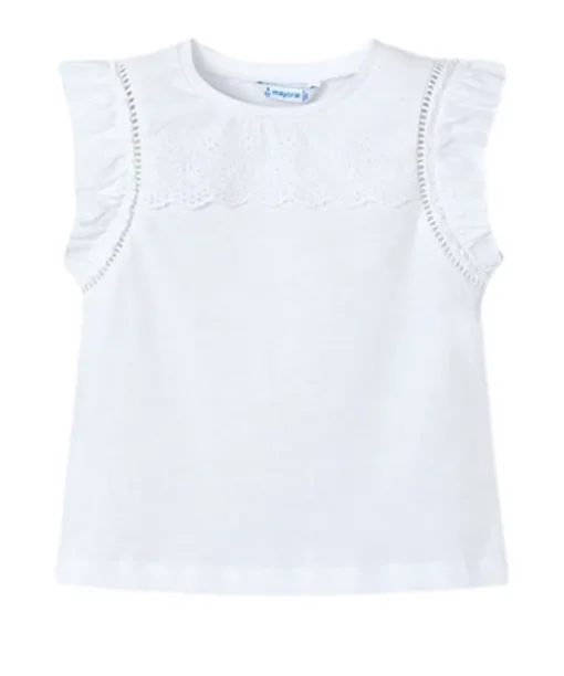 Mayoral T-shirt met broderie detail