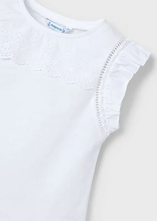 Mayoral T-shirt met broderie detail