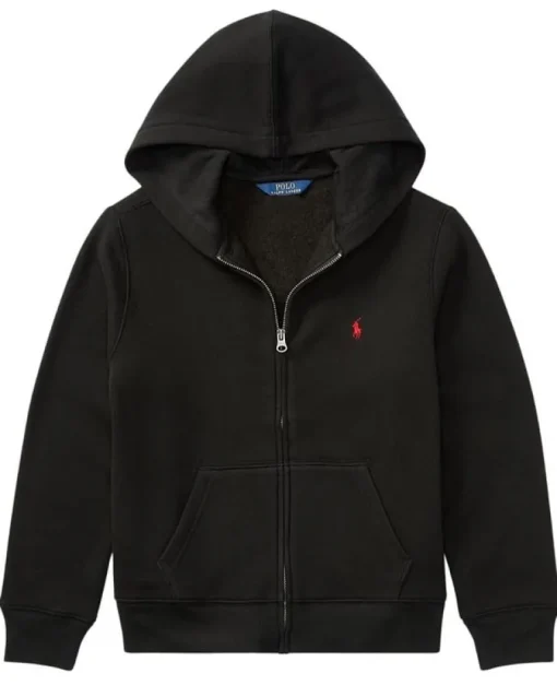 Ralph Lauren basis capuchon vest – zwart