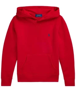 Ralph Lauren basis logo hoodie – rood