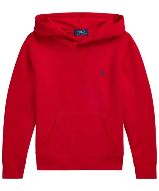 Ralph Lauren basis logo hoodie – rood