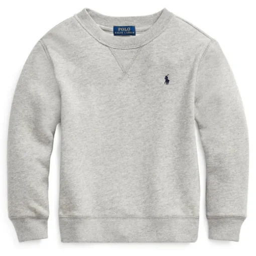 Ralph Lauren basis logo sweater – grijs