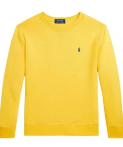 Ralph Lauren basis logo sweater – geel