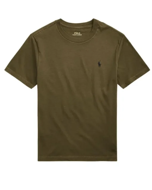 Ralph Lauren basis logo T-shirt – army groen