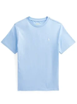 Ralph lauren basis t-shirt – lichtblauw