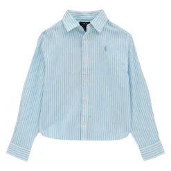 Ralph Lauren gestreepte linnen blouse