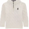 Ralph Lauren half-zip kabeltrui