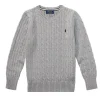 Ralph Lauren kabeltrui grijs