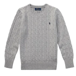 Ralph Lauren kabeltrui grijs