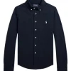 Ralph Lauren piqué overhemd navy