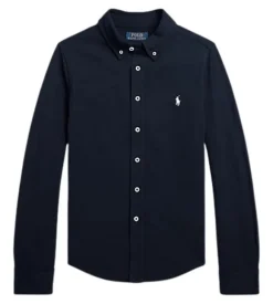 Ralph Lauren piqué overhemd navy