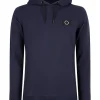 Rellix hoodie badge logo navy