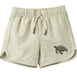 Salted Stories seersucker zwembroek turtle