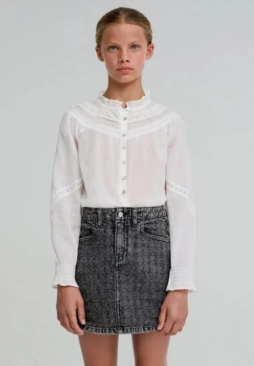 Scalpers ruffle blouse