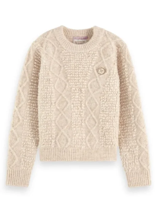 Scotch & Soda gebreide kabel trui