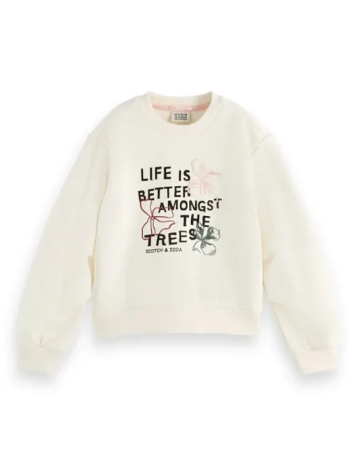 Scotch&Soda flower artwork sweater