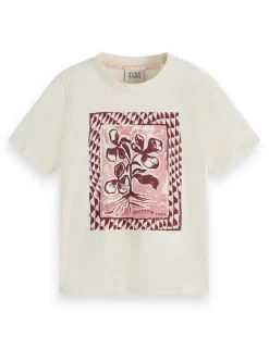 Scotch&Soda flower artwork T-shirt
