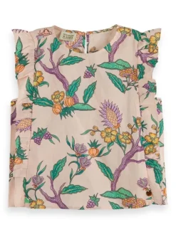 Scotch&Soda geprinte ruffel top