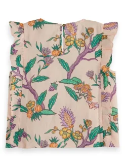 Scotch&Soda geprinte ruffel top