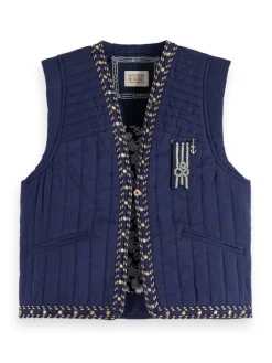 Scotch&Soda gilet met geborduurde details