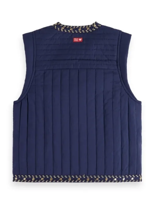 Scotch&Soda gilet met geborduurde details