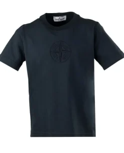 Stone Island geborduurd kompas T-shirt V0020