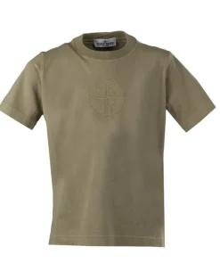Stone Island geborduurd kompas T-shirt V009A