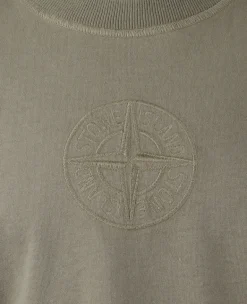 Stone Island geborduurd kompas T-shirt V009A