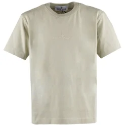 Stone Island geborduurd logo T-shirt V0097