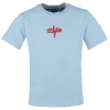 Stone Island geborduurd logo T-shirt V0040