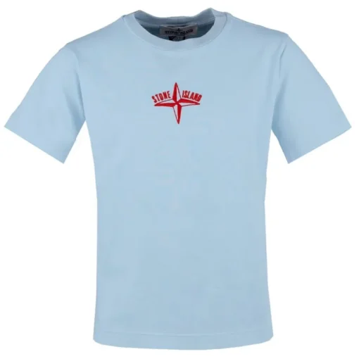 Stone Island geborduurd logo T-shirt V0040