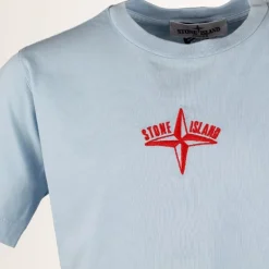Stone Island geborduurd logo T-shirt V0040