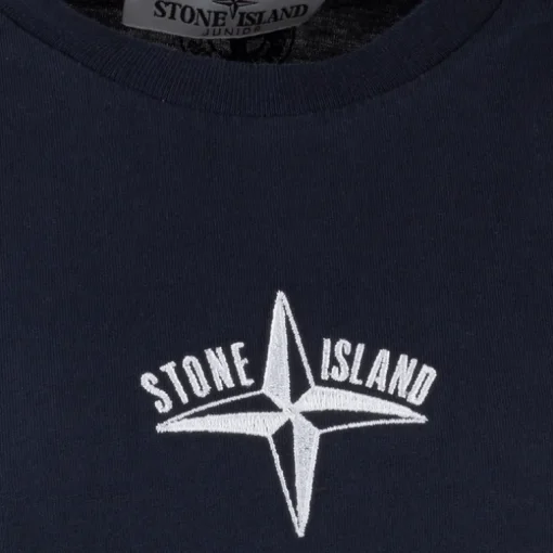 Stone Island geborduurd logo T-shirt V0020