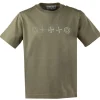 Stone Island kompas backprint T-shirt V009A