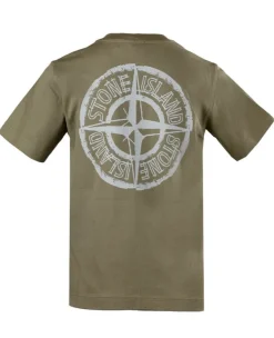 Stone Island kompas backprint T-shirt V009A