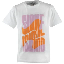 Stone Island swirl logo T-shirt V0001