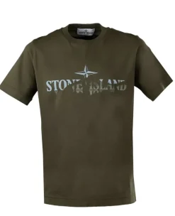 Stone Island T-shirt overloop logo V0054