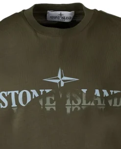 Stone Island T-shirt overloop logo V0054