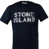 Stone Island T-shirt paint brush logo V0020