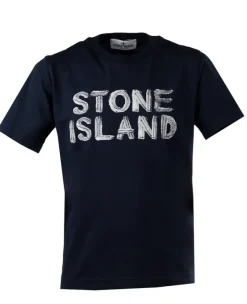 Stone Island T-shirt paint brush logo V0020